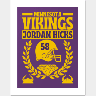 Minnesota Vikings Jordan Hicks 58 Edition 2 Posters and Art